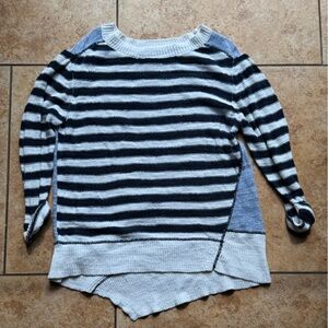 Striped Black and Gray Sweater